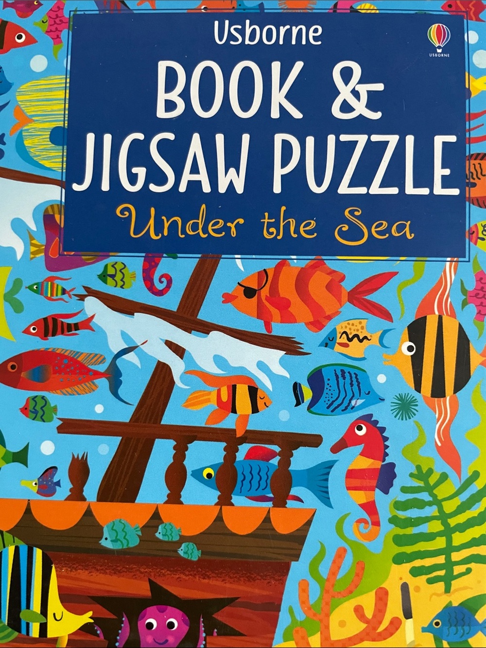 Usborne Under the Sea Book & Jigsaw Puzzle - Blue